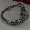 Vintage 925 Sterling Silver Blue Turquoise Ring Size 10