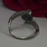 Vintage 925 Sterling Silver Blue Turquoise Ring Size 10