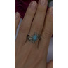 Vintage 925 Sterling Silver Blue Turquoise Ring Size 10