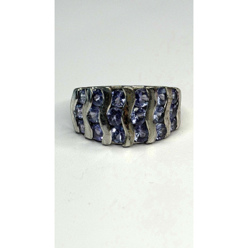 925 Sterling Silver Lavender Tanzanite Ring Size 6