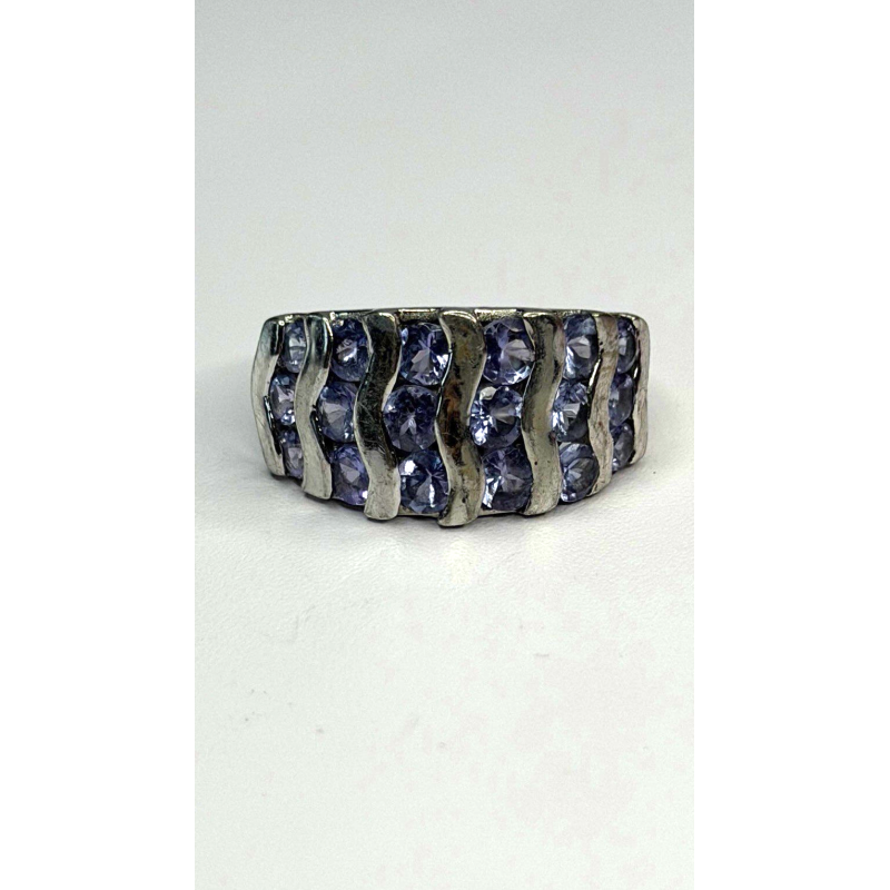 925 Sterling Silver Lavender Tanzanite Ring Size 6