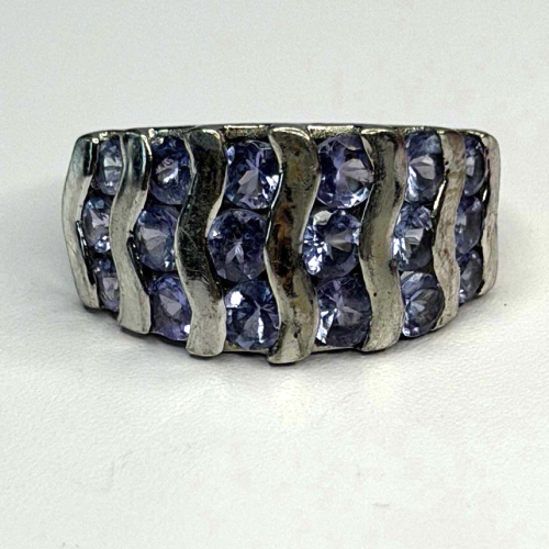 925 Sterling Silver Lavender Tanzanite Ring Size 6