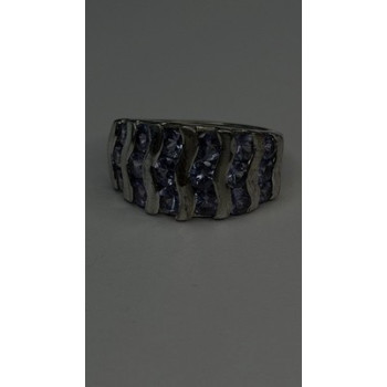 925 Sterling Silver Lavender Tanzanite Ring Size 6