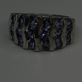 925 Sterling Silver Lavender Tanzanite Ring Size 6