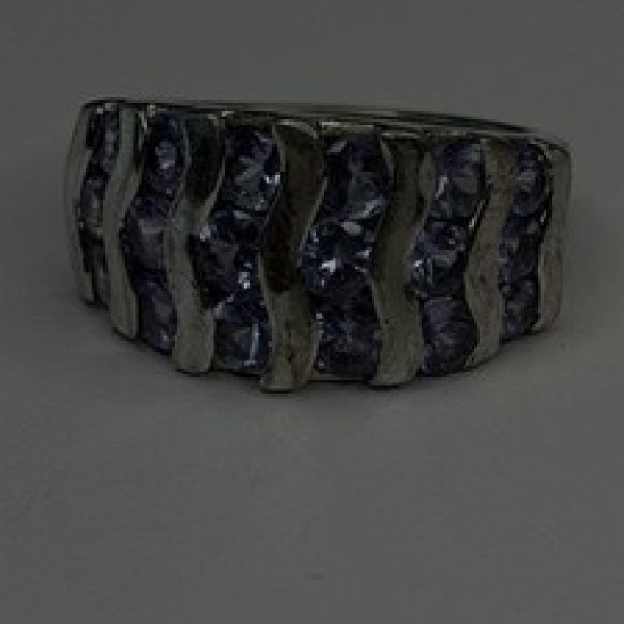 925 Sterling Silver Lavender Tanzanite Ring Size 6