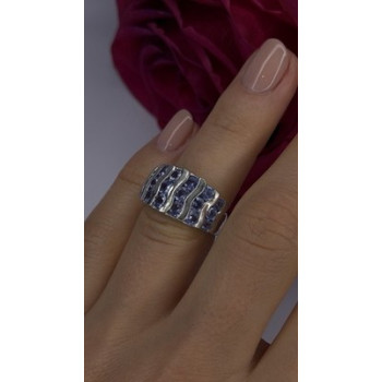 925 Sterling Silver Lavender Tanzanite Ring Size 6
