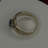 Vintage 925 Sterling Silver Amethyst & Marcasite Ring Size 7.5