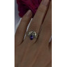 Vintage 925 Sterling Silver Amethyst & Marcasite Ring Size 7.5
