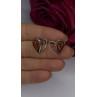 Heart 925 Sterling Silver Amber Earrings