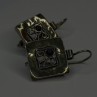 Vintage Israel Silpada 925 Sterling Silver Garnet Earrings