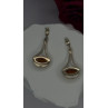 925 Sterling Silver Amber Drop Earrings