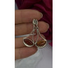 925 Sterling Silver Amber Drop Earrings