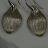 Elegant Italy 925 Sterling Silver Leaf Earrings