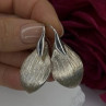 Elegant Italy 925 Sterling Silver Leaf Earrings