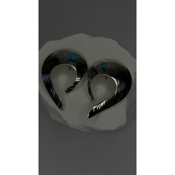 Native American Style 925 Sterling Silver Blue Turquoise Earrings