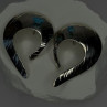 Native American Style 925 Sterling Silver Blue Turquoise Earrings