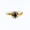 10K Yellow Gold Spinel & Diamonds Ring Size 8.5