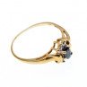 10K Yellow Gold Spinel & Diamonds Ring Size 8.5