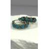 Vintage 925 Sterling Silver Blue Turquoise Earrings