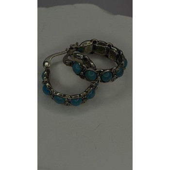 Vintage 925 Sterling Silver Blue Turquoise Earrings