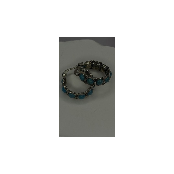 Vintage 925 Sterling Silver Blue Turquoise Earrings