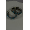 Vintage 925 Sterling Silver Blue Turquoise Earrings