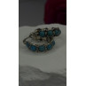 Vintage 925 Sterling Silver Blue Turquoise Earrings