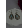Vintage 925 Sterling Silver Blue Larimar Drop Earrings