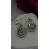 Vintage 925 Sterling Silver Blue Larimar Drop Earrings