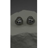 925 Sterling Silver Moissanite Heart Stud Earrings