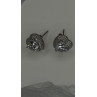 925 Sterling Silver Moissanite Heart Stud Earrings