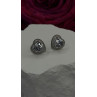 925 Sterling Silver Moissanite Heart Stud Earrings