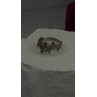 Artisanal Rock Wall Design 925 Sterling Silver Molten-Style Band Ring Size 6