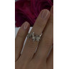 Artisanal Rock Wall Design 925 Sterling Silver Molten-Style Band Ring Size 6