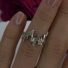 Artisanal Rock Wall Design 925 Sterling Silver Molten-Style Band Ring Size 6