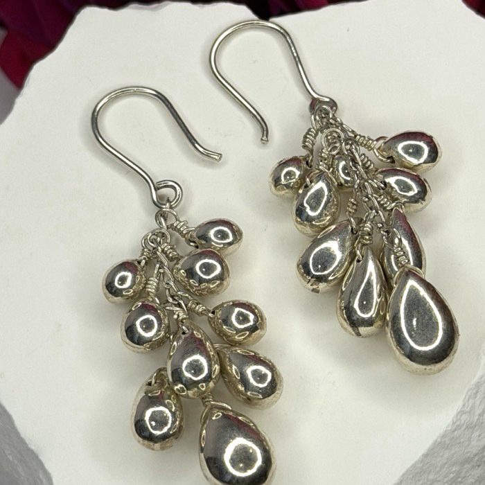 Chandelier Handcrafted 925 Sterling Silver Earrings