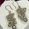 Chandelier Handcrafted 925 Sterling Silver Earrings