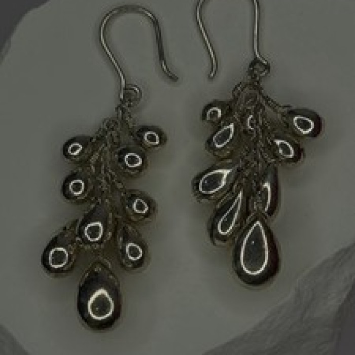 Chandelier Handcrafted 925 Sterling Silver Earrings