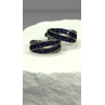 925 Sterling Silver Blue & White Sapphire Stones Earrings