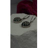 Tree of Life 925 Sterling Silver Malachite Earrings