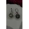 Tree of Life 925 Sterling Silver Malachite Earrings