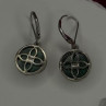 Tree of Life 925 Sterling Silver Malachite Earrings