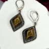Artisan Collection 925 Sterling Silver Tiger's Eye Earrings