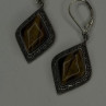 Artisan Collection 925 Sterling Silver Tiger's Eye Earrings