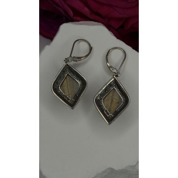 Artisan Collection 925 Sterling Silver Tiger's Eye Earrings