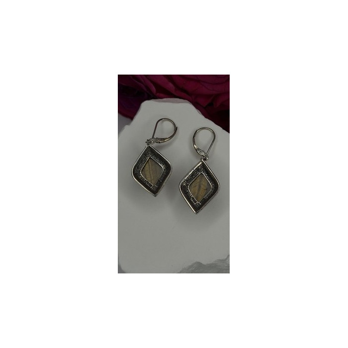 Artisan Collection 925 Sterling Silver Tiger's Eye Earrings