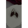 Vintage 925 Sterling Silver Carnelian Teardrop Dangle Earrings