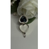 925 Sterling Silver Heart Locket Malachite Pendant