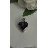 925 Sterling Silver Heart Locket Malachite Pendant