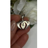 Native American 925 Sterling Blue Turquoise Naja Silver Pendant